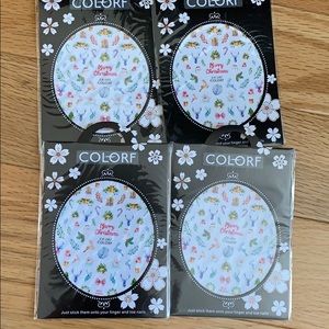 New Christmas nail stickers set of 4